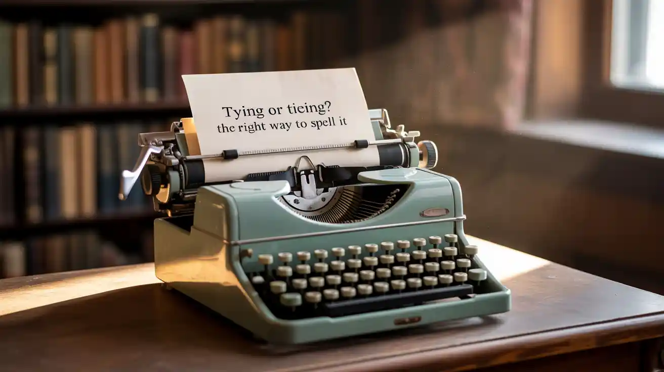 Tying or Tieing? The Right Way to Spell It