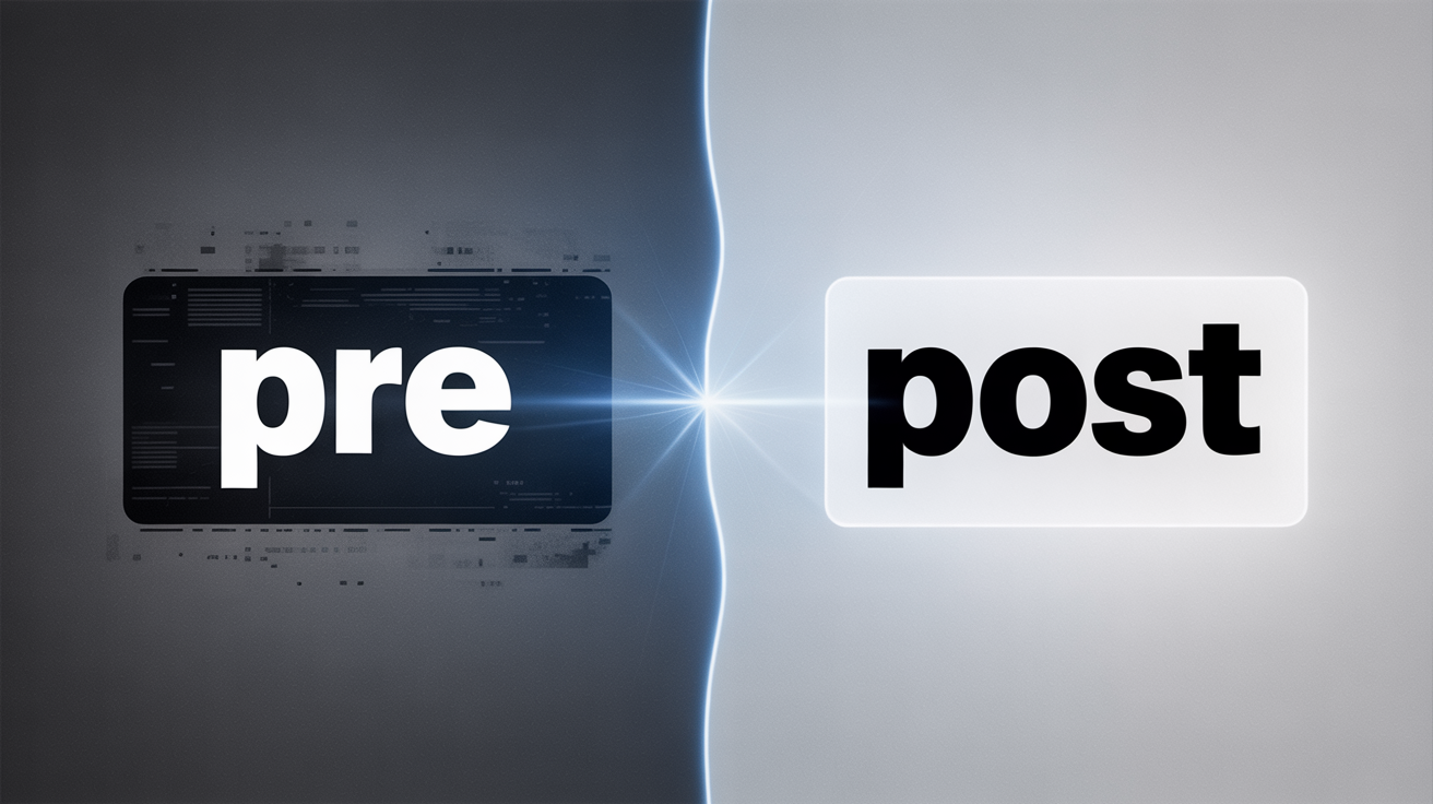 Pre vs Post: Which Prefix to Use?