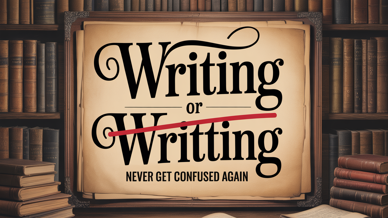 Writing or Writting: Never Get Confused Again