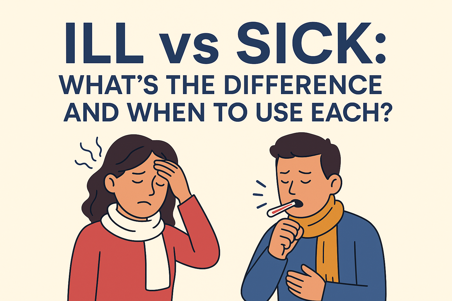 Ill vs Sick: What’s the Difference and When to Use Each?