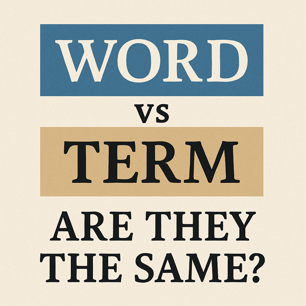 Word vs Term: Are They the Same?