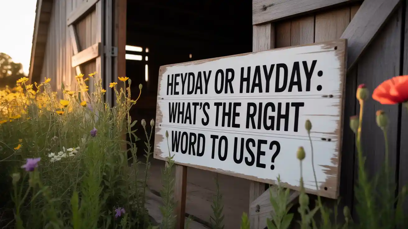 Heyday or Hayday: What’s the Right Word to Use?