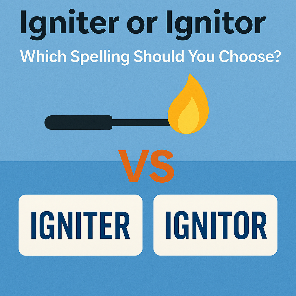 Igniter or Ignitor: Which Spelling Should You Choose?