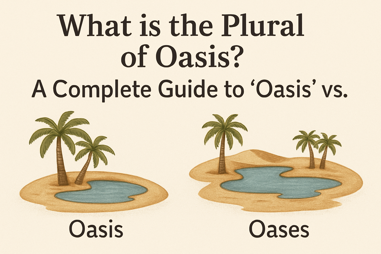 Oasis" vs. "Oases"
