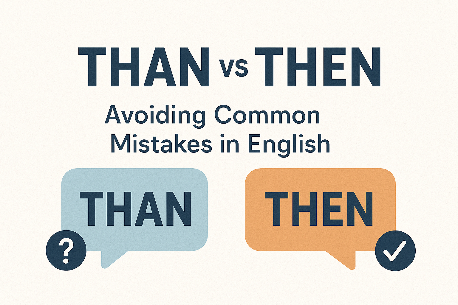 Than vs Then: Avoiding Common Mistakes in English