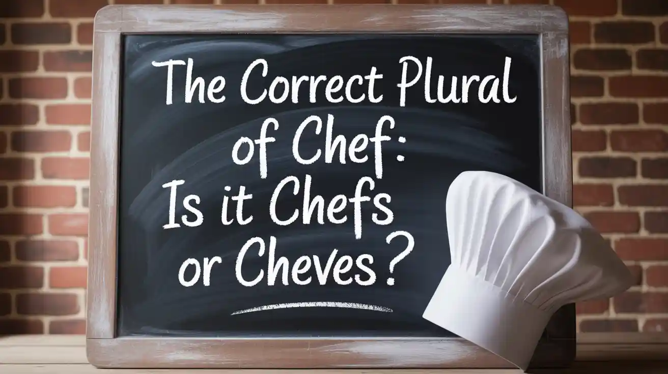 The Correct Plural of Chef: Is it Chefs or Cheves?