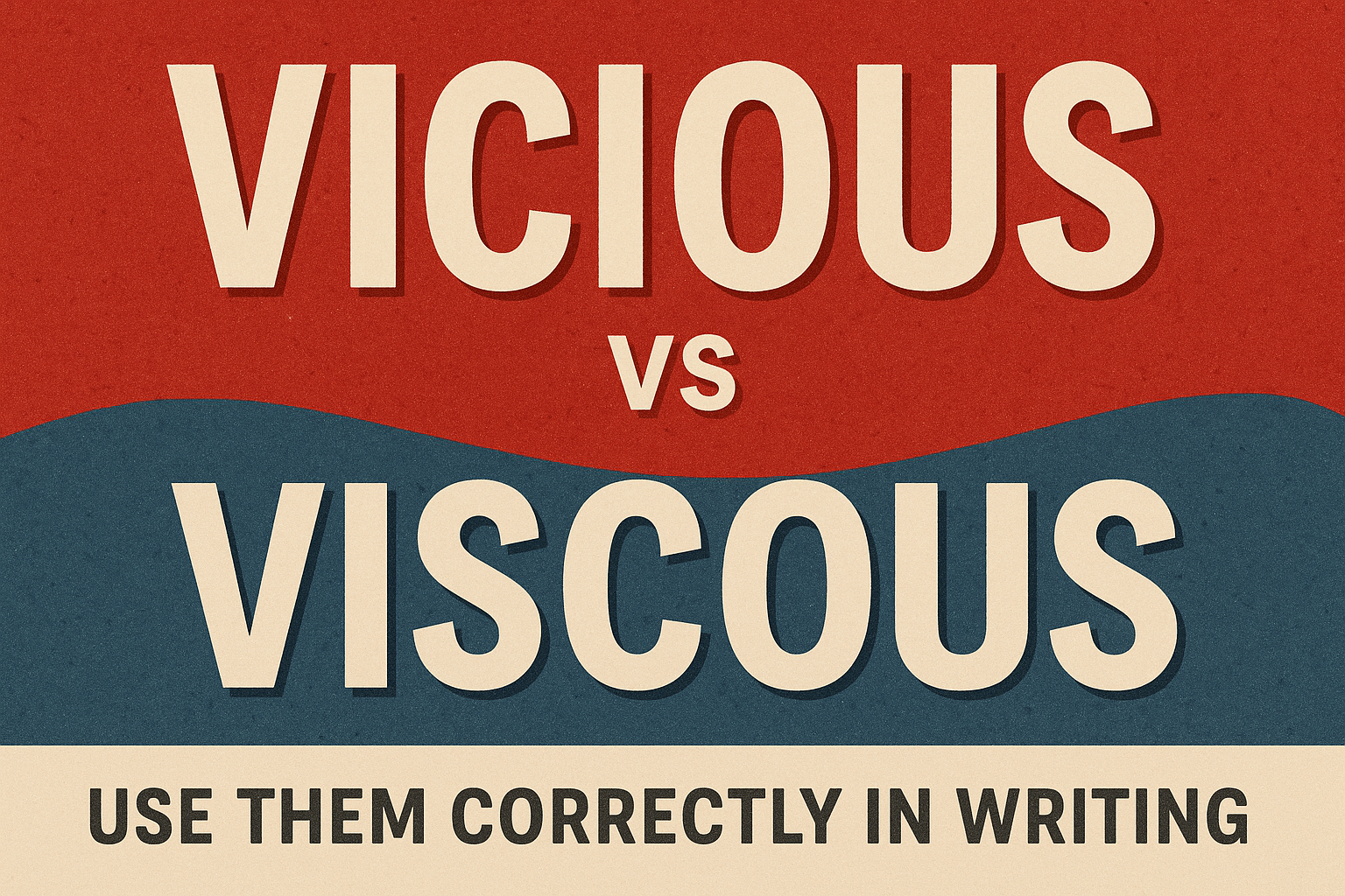 Vicious vs Viscous: How to Use Them Correctly in Writing