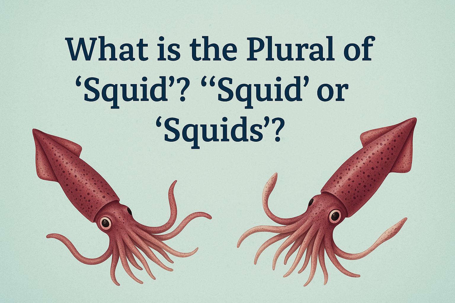 What is the Plural of 'Squid'? 'Squid' or 'Squids'?