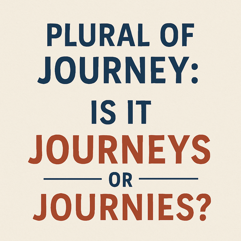 Plural of Journey: Is it Journeys or Journies?