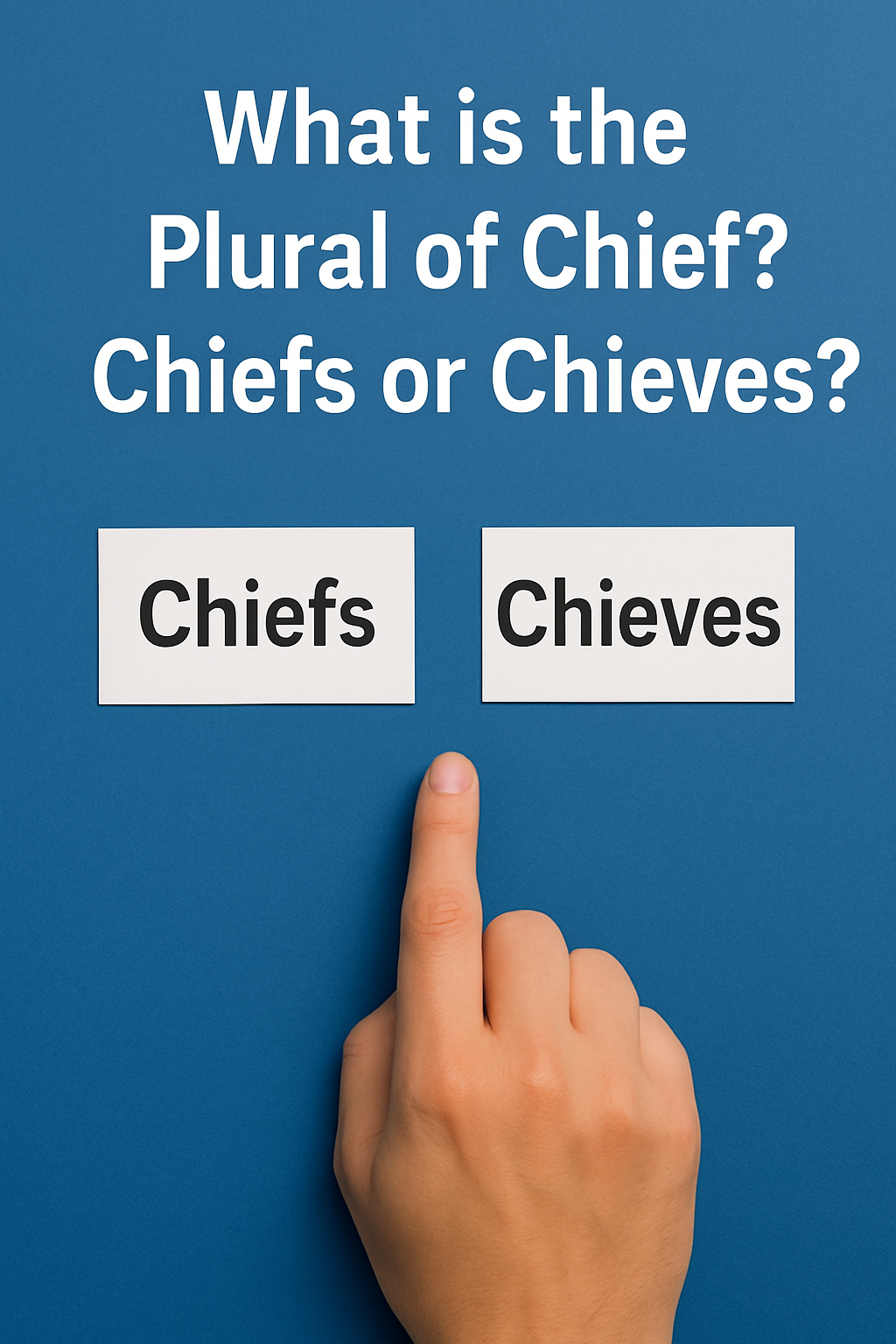 What is the Plural of Chief? Chiefs or Chieves?