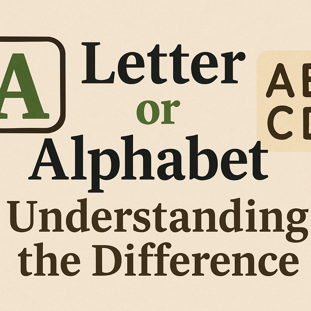 letter and alphabet